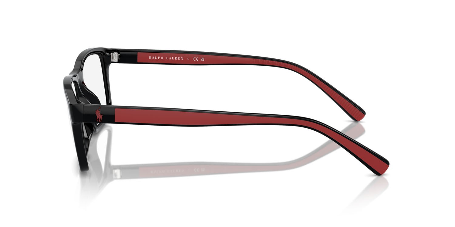 Eyeglasses Polo PH 2274U (5001) color nero lucido shape rectangle lenses lente demo