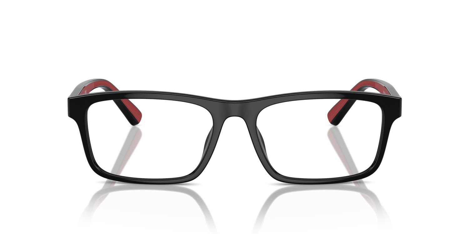 Eyeglasses Polo PH 2274U (5001) color nero lucido shape rectangle lenses lente demo