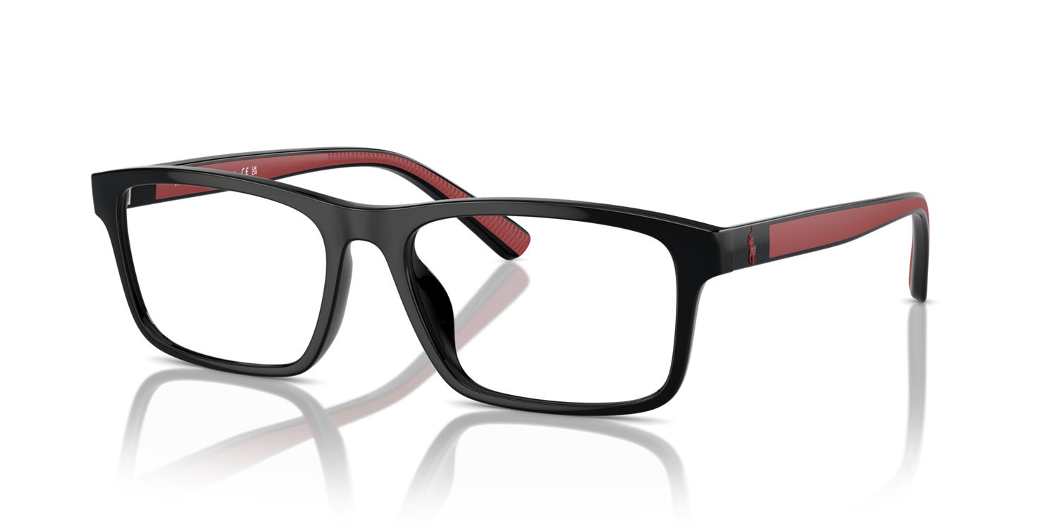 Eyeglasses Polo PH 2274U (5001) color nero lucido shape rectangle lenses lente demo