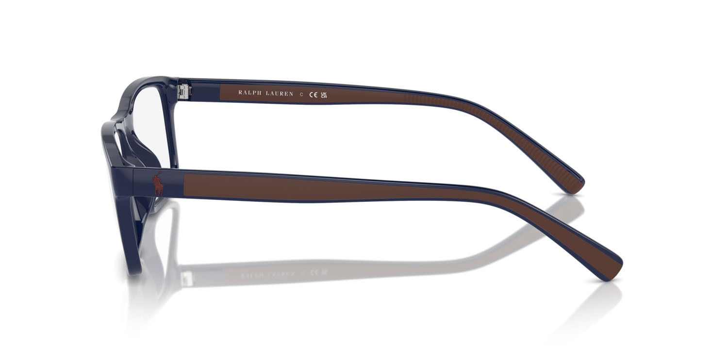 Occhiali da vista Polo PH 2274U (5620) colore blu navy brillante forma rettangolare lenti lente demo