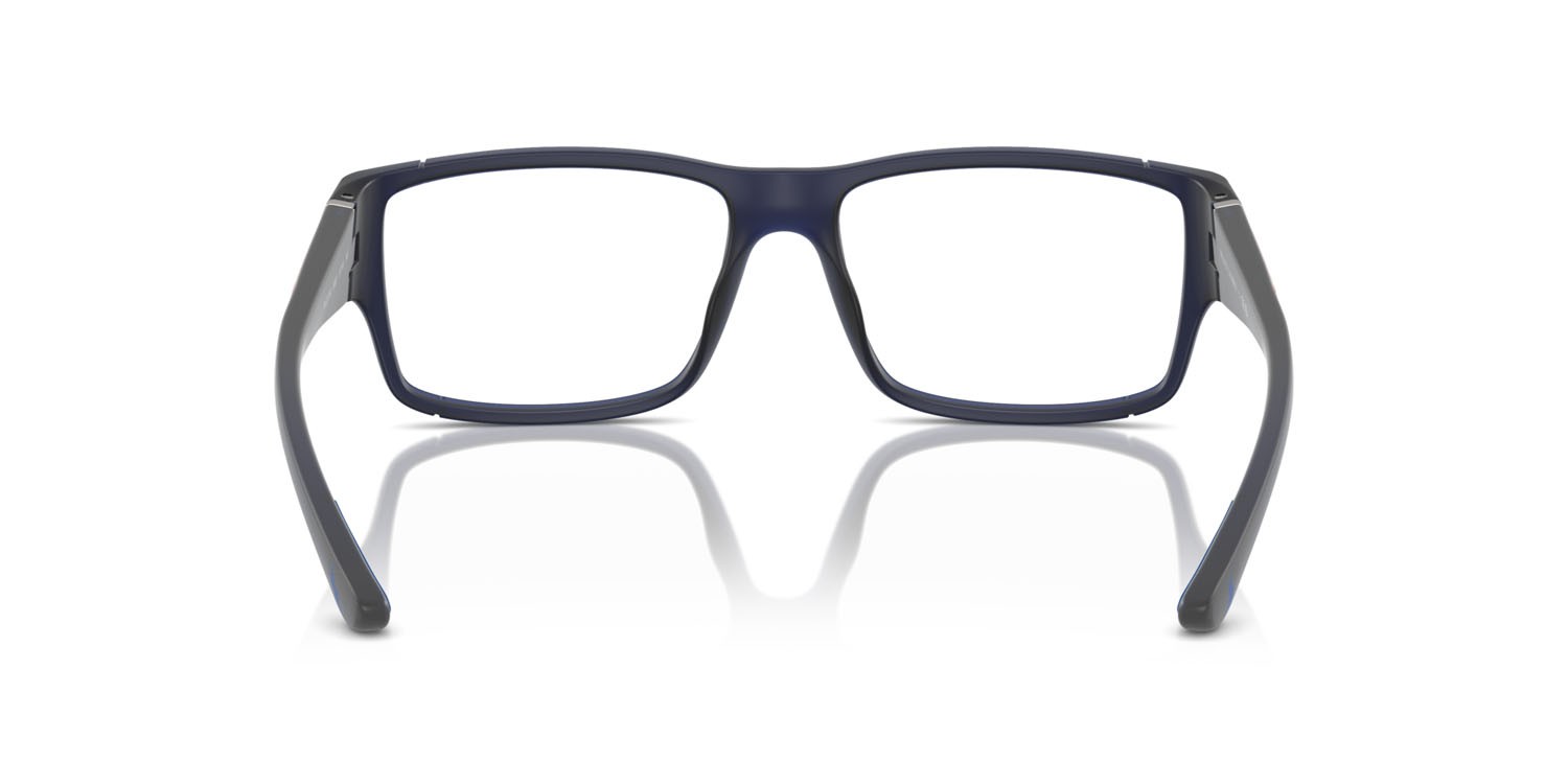Brillen Polo PH 2275U (5903) farbe blu opaco trasparente form rechteckig gläser lente demo