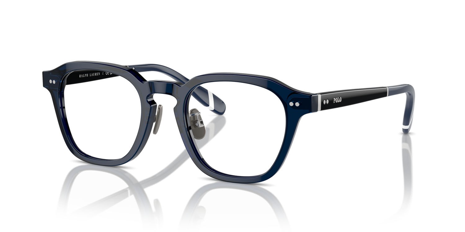 Occhiali da vista Polo PH 2278D (5470) colore blu trasparente lucido forma quadrato lenti lente demo
