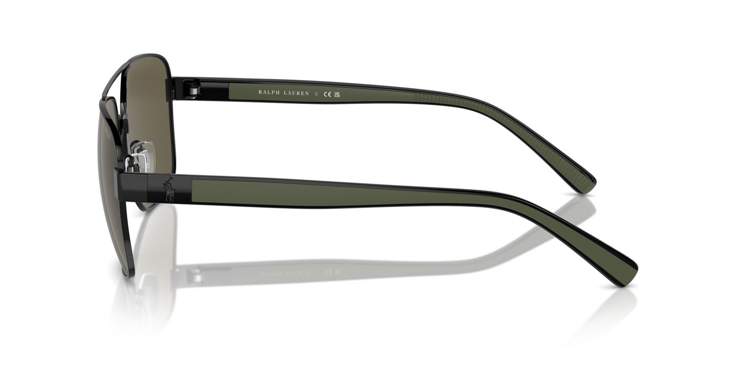 Sonnenbrillen Polo PH 3154 (9258/3) farbe nero lucido form quadratisch gläser marrone