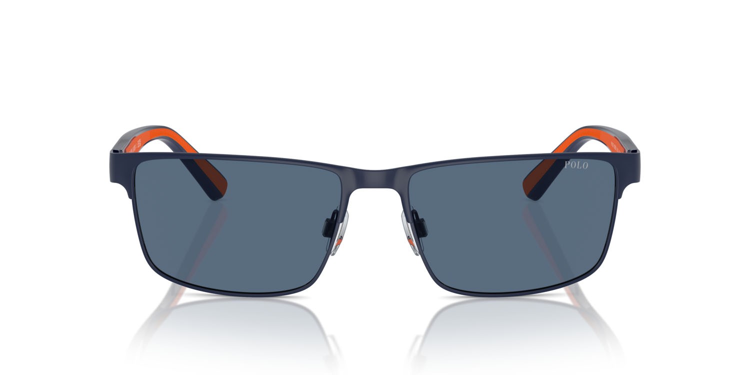 Sonnenbrillen Polo PH 3155 (927380) farbe blu navy semi-brillante form rechteckig gläser blu scuro
