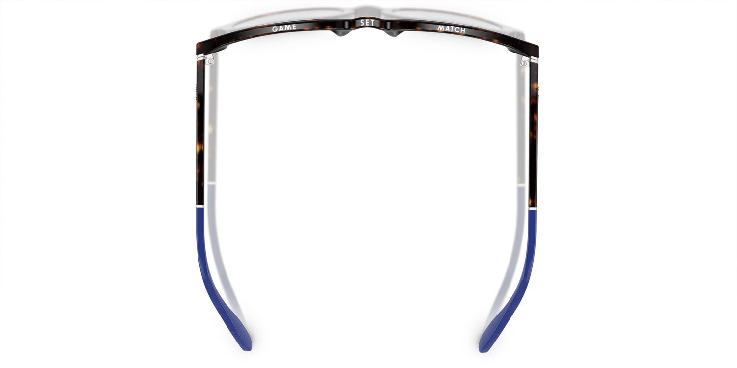 Occhiali da sole Polo PH 4206 (614580) colore havana lucido forma pantos lenti blu