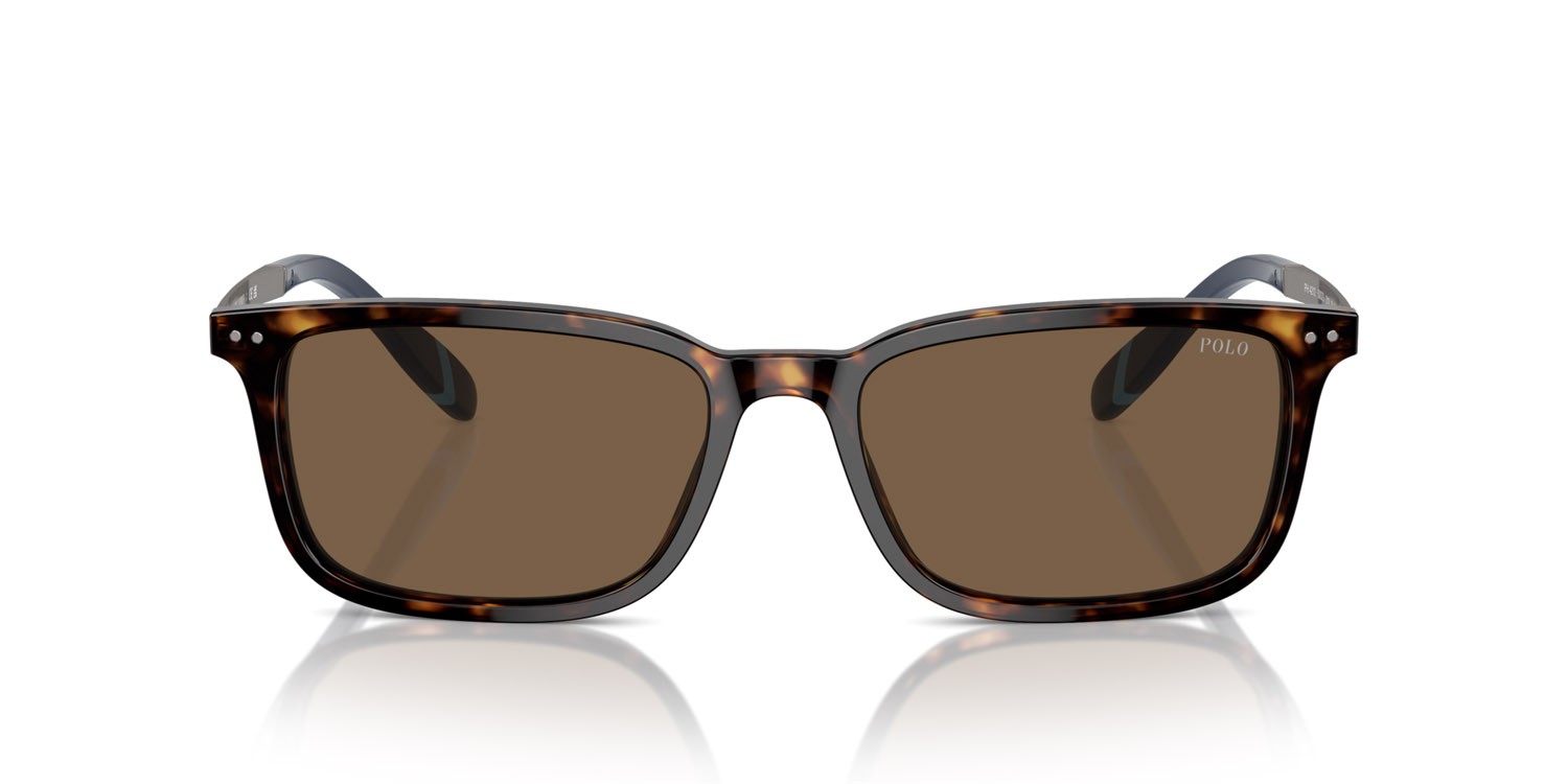 Occhiali da sole Polo PH 4212 (500373) colore havana scuro lucido forma rettangolare lenti marrone