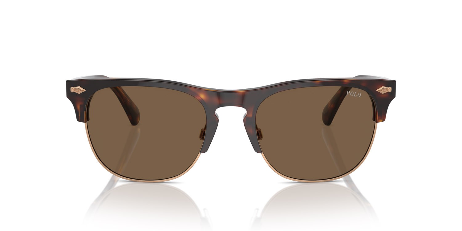 Occhiali da sole Polo PH 4213 (613773) colore marrone tartarugato brillante forma quadrato lenti marrone