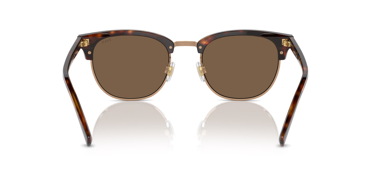 Occhiali da sole Polo PH 4217 (613773) colore marrone tartarugato brillante forma rotondo lenti marrone