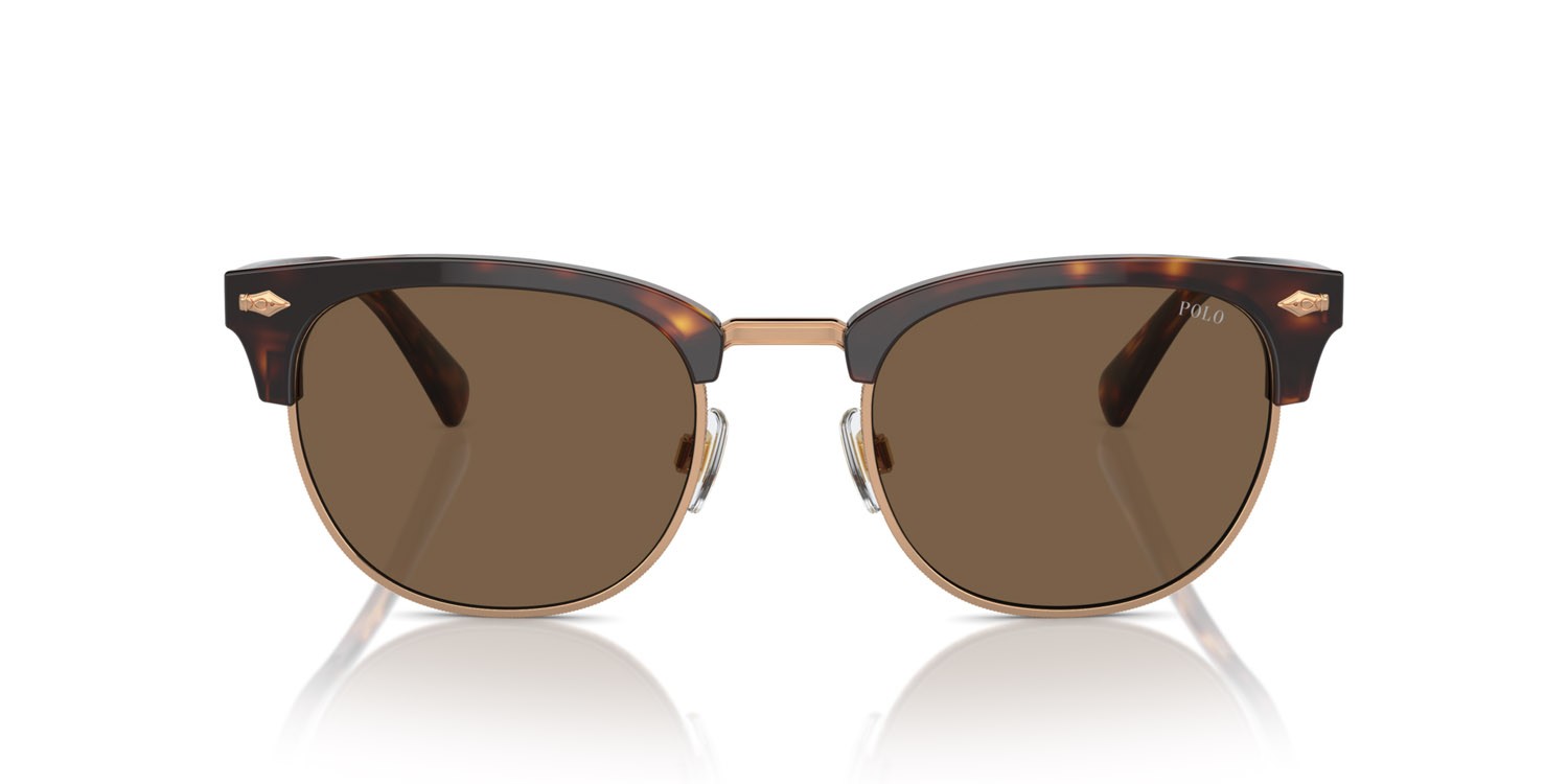 Occhiali da sole Polo PH 4217 (613773) colore marrone tartarugato brillante forma rotondo lenti marrone