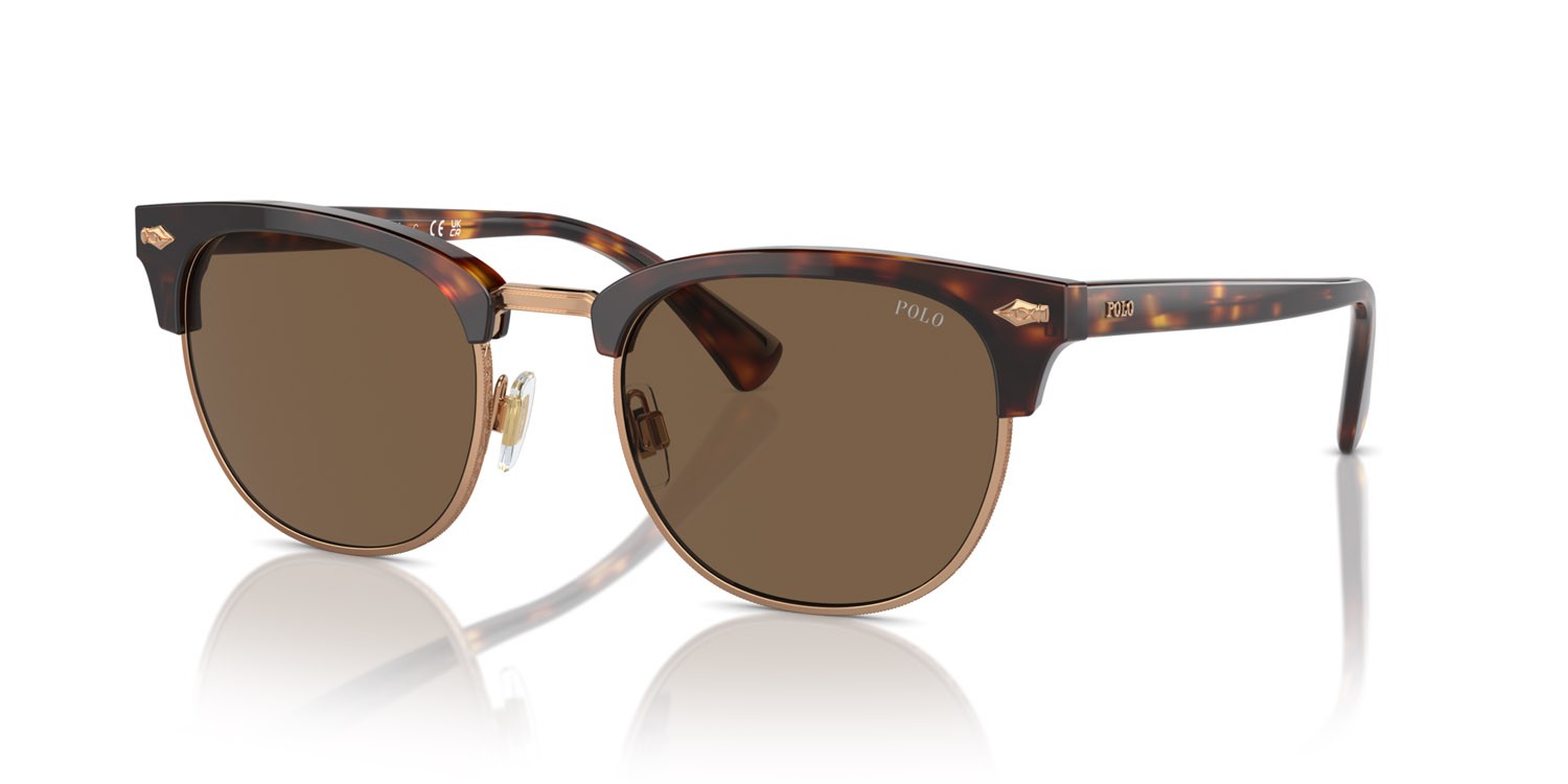 Occhiali da sole Polo PH 4217 (613773) colore marrone tartarugato brillante forma rotondo lenti marrone