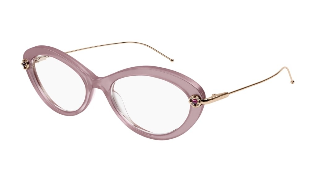 Occhiali da vista Pomellato PM0099O-003 colore gold forma rotondo lenti transparent