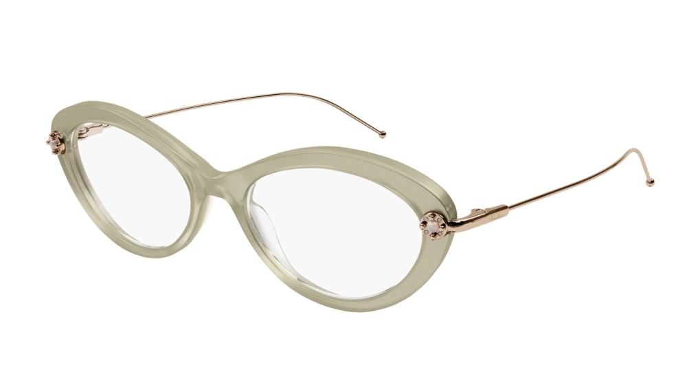 Occhiali da vista Pomellato PM0099O-004 colore gold forma rotondo lenti transparent