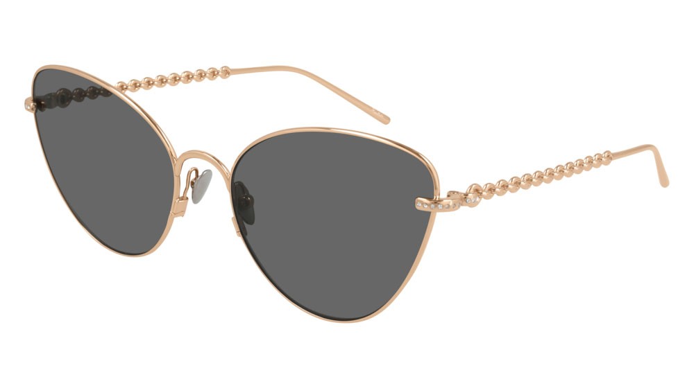 Sonnenbrillen Pomellato PM0101S-001 farbe gold form cat-eye gläser grey