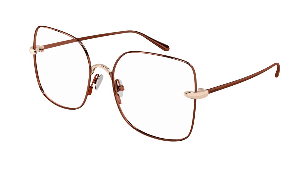 Occhiali da vista Pomellato PM0108O-003 colore brown forma rettangolare lenti transparent