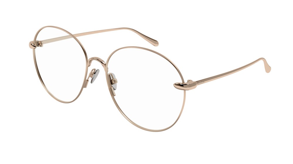 Occhiali da vista Pomellato PM0109O-002 colore gold forma rotondo lenti transparent