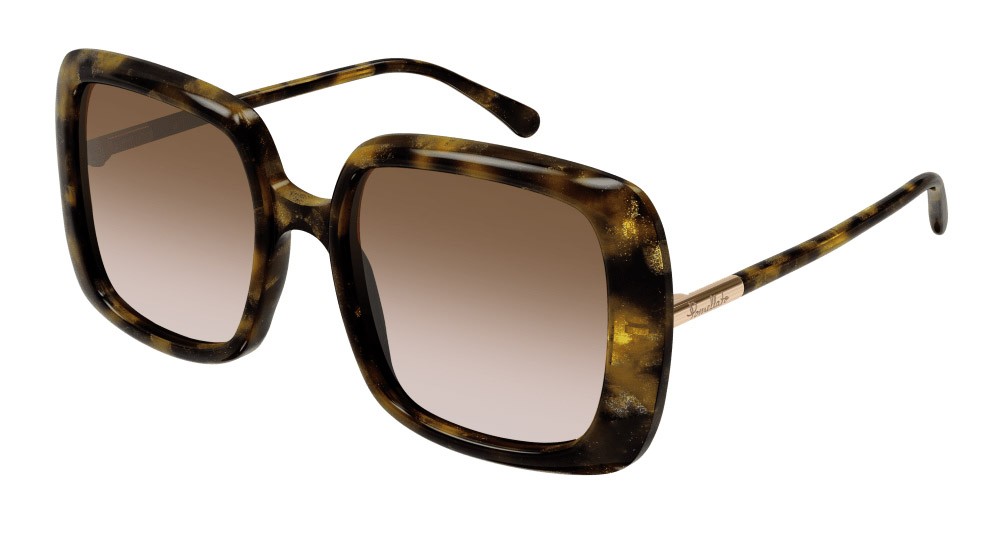 Sunglasses Pomellato PM0116S-002 color havana shape rectangle lenses marrone