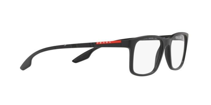 Occhiali da vista Prada Linea Rossa PS 01LV (1BO1O1) colore matte black forma quadrato lenti demo lens