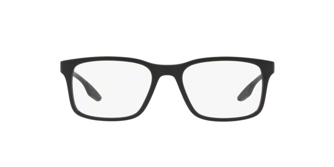 Occhiali da vista Prada Linea Rossa PS 01LV (1BO1O1) colore matte black forma quadrato lenti demo lens