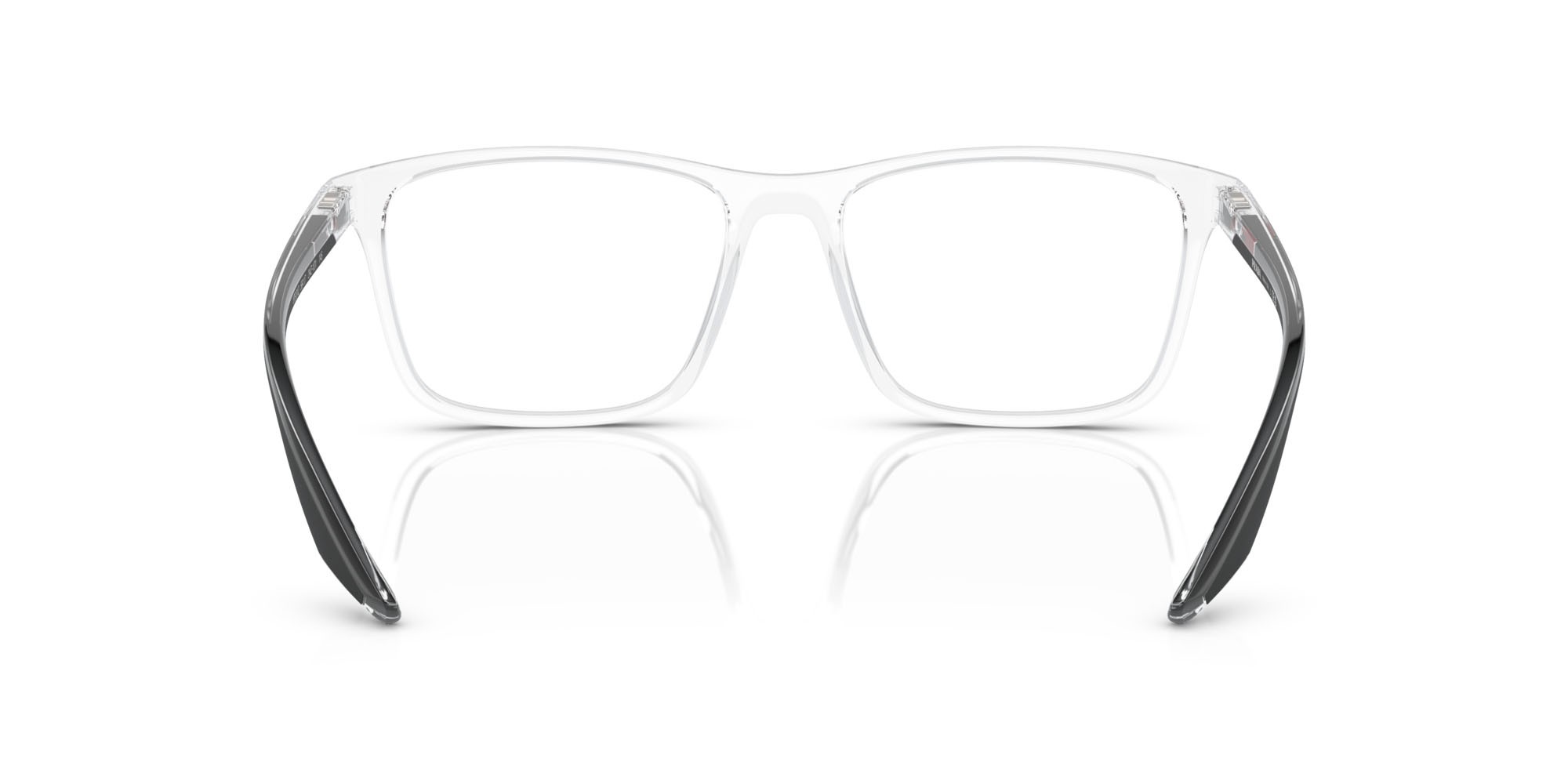 Occhiali da vista Prada Linea Rossa PS 01QV (2AZ1O1) colore cristallo forma quadrato lenti lente demo