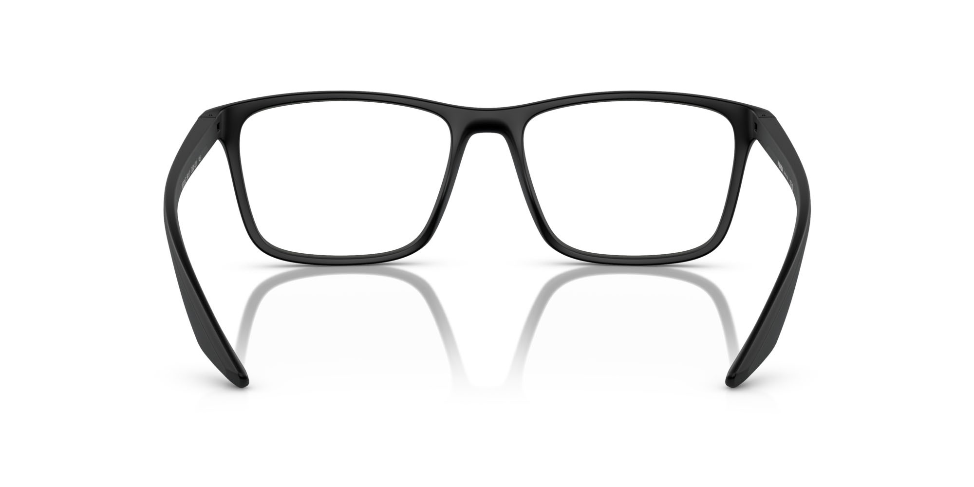 Occhiali da vista Prada Linea Rossa PS 01QV (DG01O1) colore nero effetto gommato forma quadrato lenti lente demo