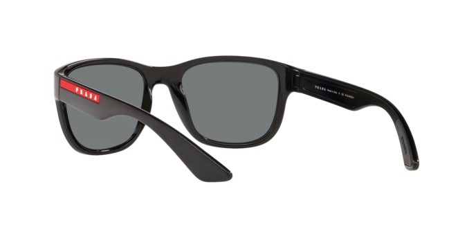 Occhiali da sole Prada Linea Rossa Active PS 01US (1AB5Z1) colore black forma quadrato lenti polar grey