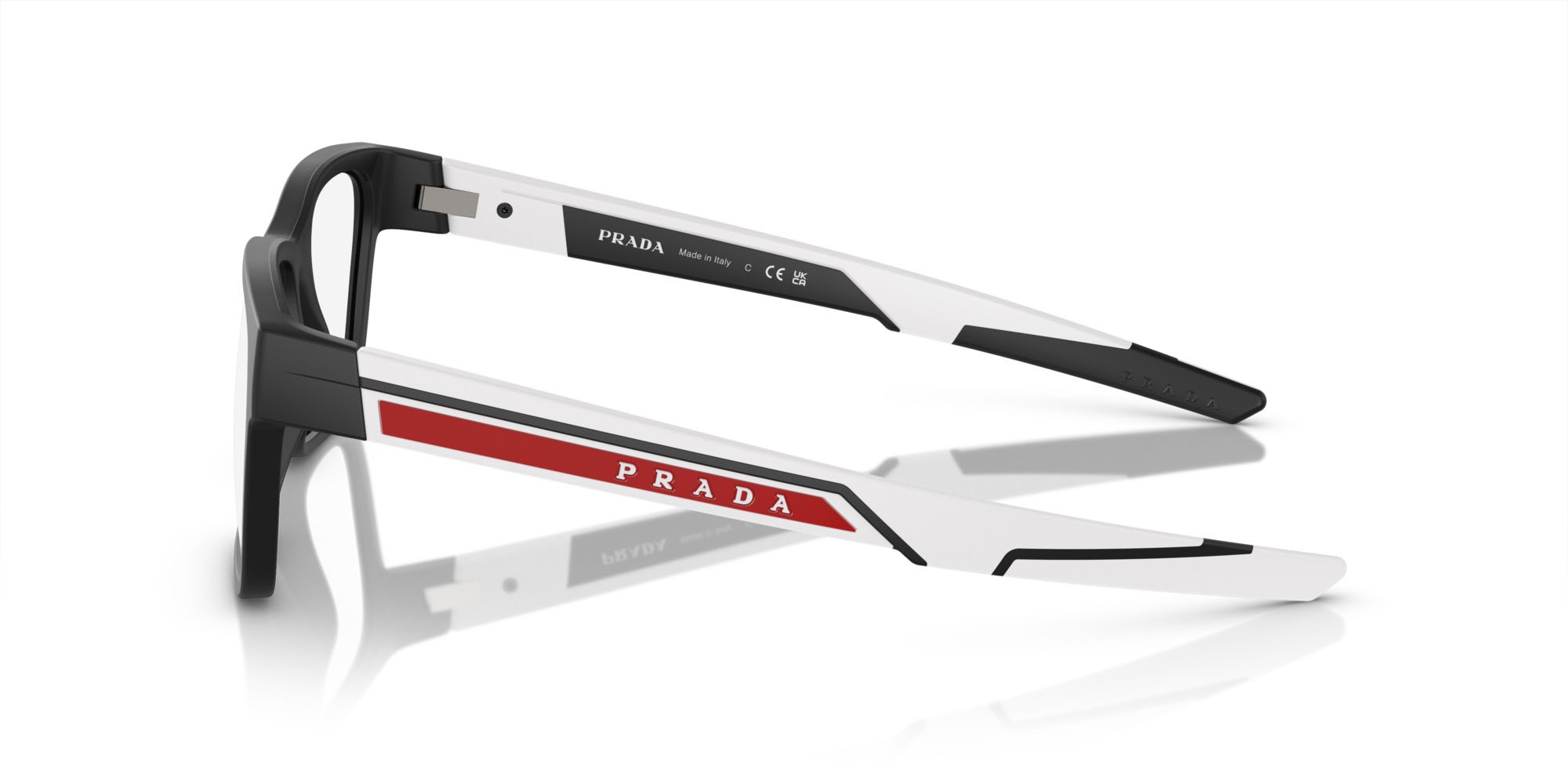 Brillen Prada Linea Rossa PS 02PV (14Q1O1) farbe nero opaco form quadratisch gläser lente demo