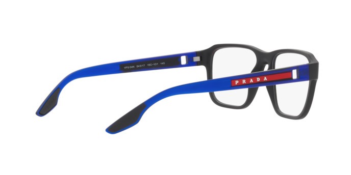 Brillen Prada Linea Rossa PS 04NV (15C1O1) farbe black rubber form quadratisch gläser demo lens