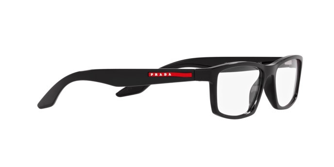 Occhiali da vista Prada Linea Rossa PS 04PV (1AB1O1) colore nero forma rettangolare lenti lente demo