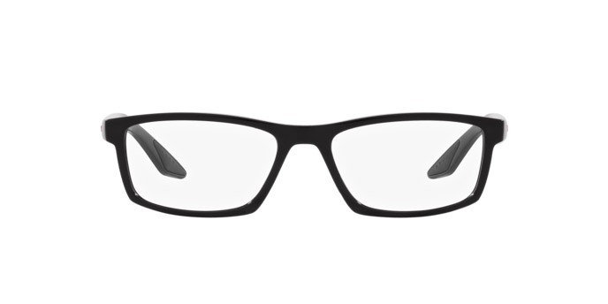 Occhiali da vista Prada Linea Rossa PS 04PV (1AB1O1) colore nero forma rettangolare lenti lente demo