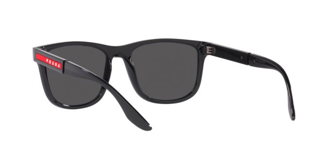 Sunglasses Prada Linea Rossa PS 04XS (1AB5S0) color black shape square lenses dark grey