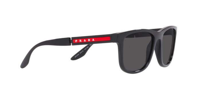 Sunglasses Prada Linea Rossa PS 04XS (1AB5S0) color black shape square lenses dark grey