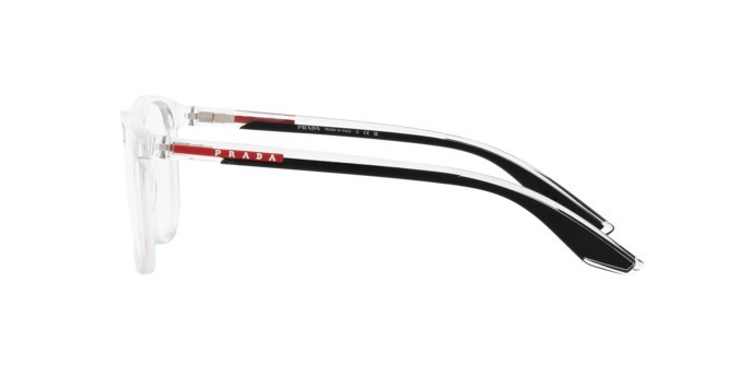 Occhiali da vista Prada Linea Rossa PS 05PV (2AZ1O1) colore cristallo forma quadrato lenti lente demo