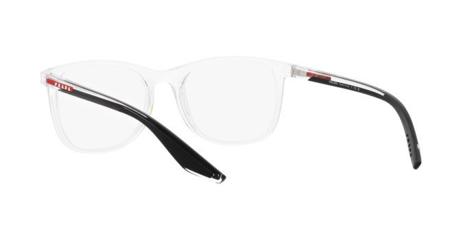 Occhiali da vista Prada Linea Rossa PS 05PV (2AZ1O1) colore cristallo forma quadrato lenti lente demo