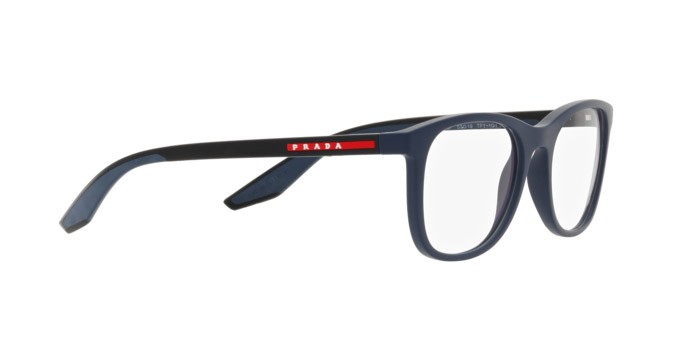 Brillen Prada Linea Rossa PS 05PV (TFY1O1) farbe gomma blu form quadratisch gläser lente demo