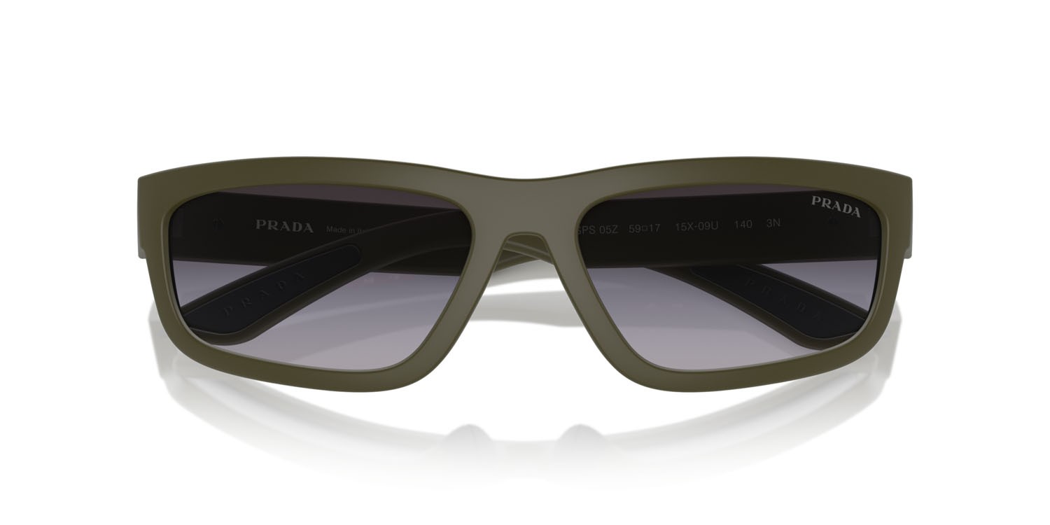 Sunglasses Prada Linea Rossa PS 05ZS (15X09U) shape rectangle lenses sfumato grigio