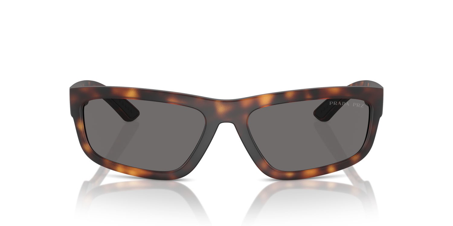 Sunglasses Prada Linea Rossa PS 05ZS (17X02G) shape rectangle lenses polar grigio scuro