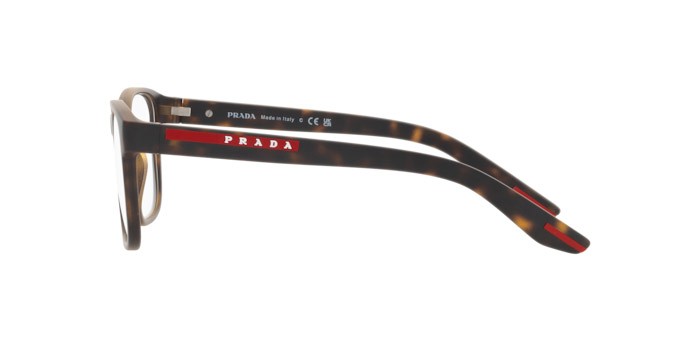 Brillen Prada Linea Rossa PS 06PV (5811O1) farbe havana effetto gommato form quadratisch gläser lente demo