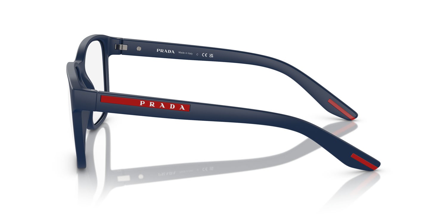 Occhiali da vista Prada Linea Rossa PS 06PV (MAG1O1) colore baltic opaco forma quadrato lenti lente demo