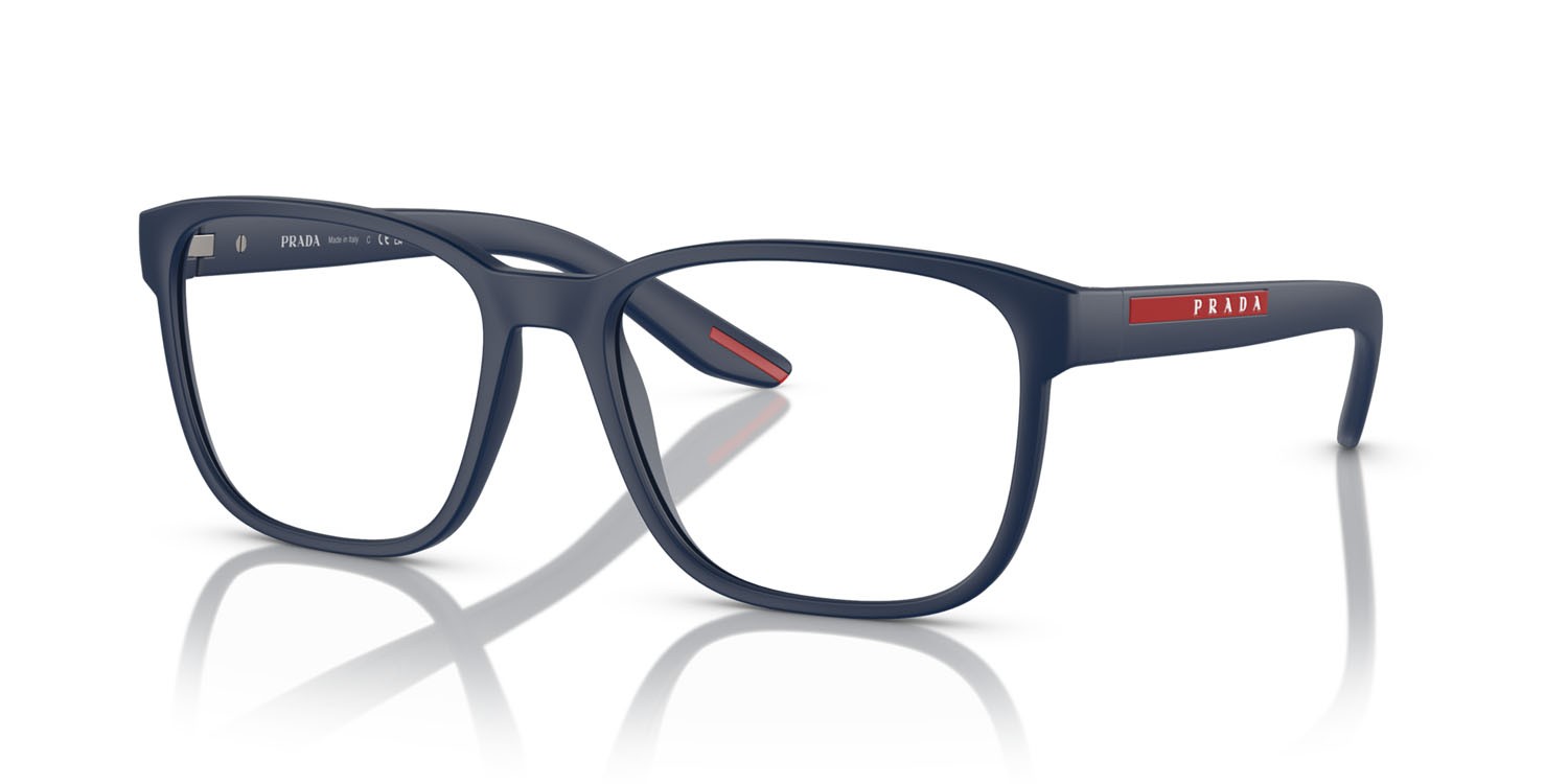 Occhiali da vista Prada Linea Rossa PS 06PV (MAG1O1) colore baltic opaco forma quadrato lenti lente demo