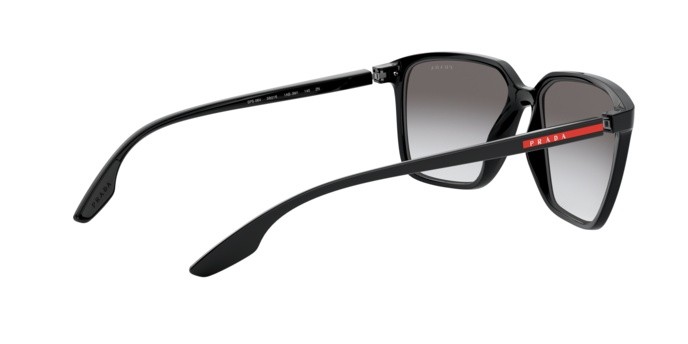 Sonnenbrillen Prada Linea Rossa PS 06VS (1AB3M1) farbe black form quadratisch gläser grey gradient