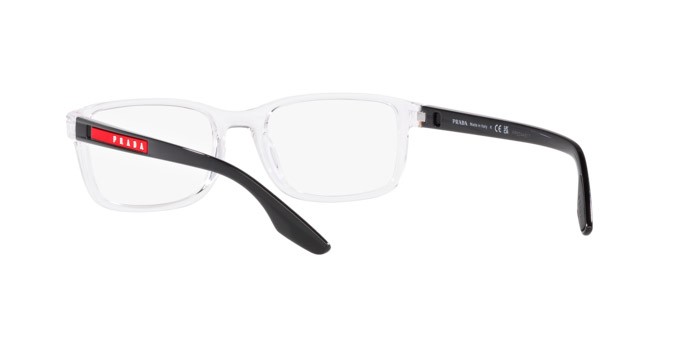 Brillen Prada Linea Rossa PS 09OV (2AZ1O1) farbe cristallo form quadratisch gläser lente demo