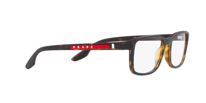 Brillen Prada Linea Rossa PS 09OV (5811O1) farbe havana form quadratisch gläser demo lens