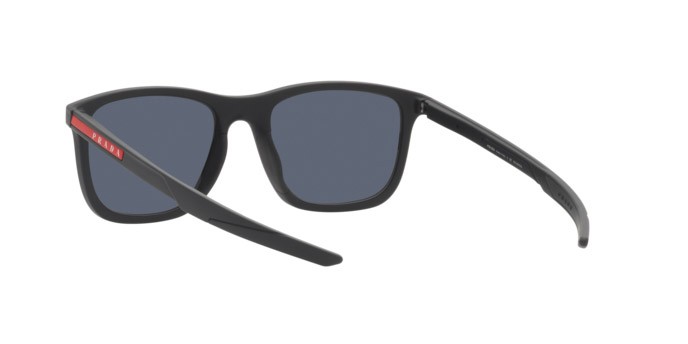 Sonnenbrillen Prada Linea Rossa PS 10WS (DG009R) farbe black rubber form quadratisch gläser blue