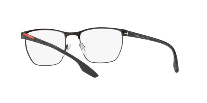 Brillen Prada Linea Rossa PS 50LV (1AB1O1) farbe black form unregelmäßig gläser demo lens