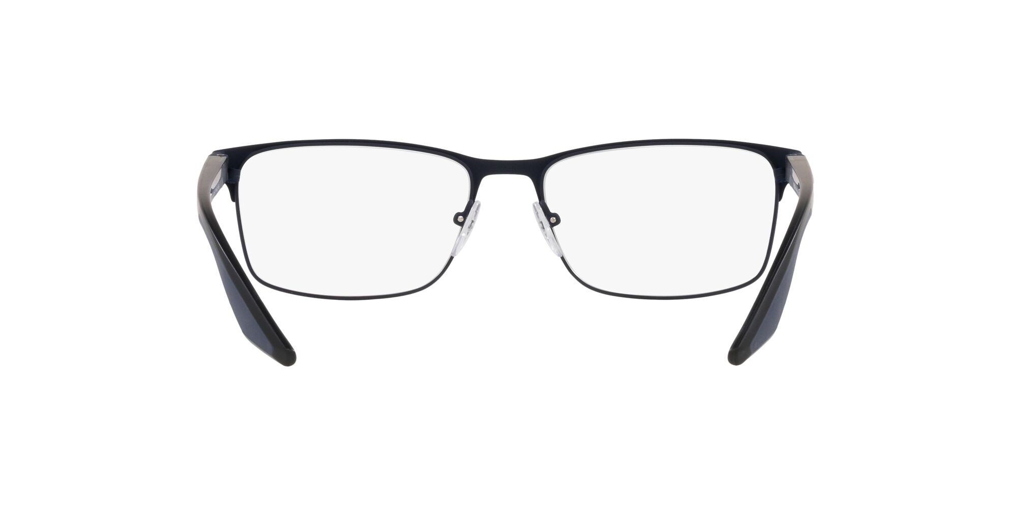 Occhiali da vista Prada Linea Rossa PS 50PV (TFY1O1) colore gomma blu forma rettangolare lenti lente demo