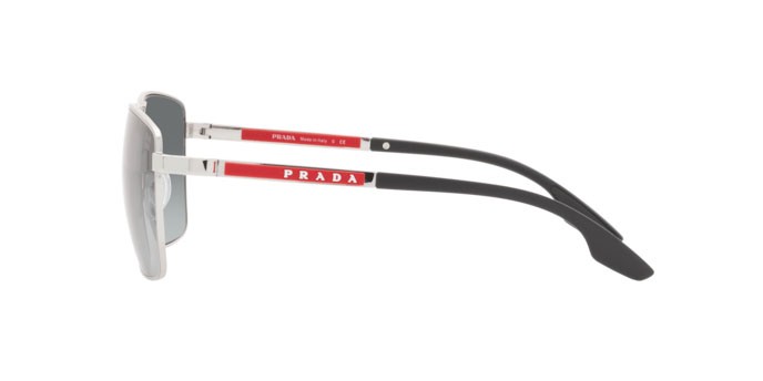 Sonnenbrillen Prada Linea Rossa PS 50WS (1BC08O) farbe silver form quadratisch gläser grey gradient