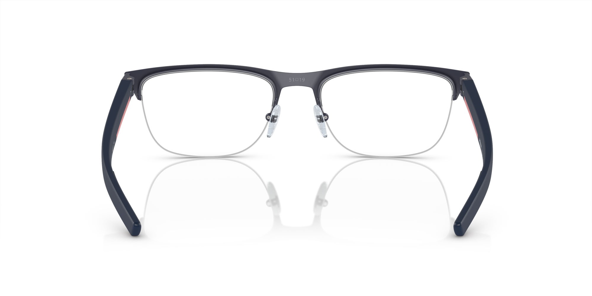 Brillen Prada Linea Rossa PS 51QV (MAG1O1) farbe blu opaco form unregelmäßig gläser lente demo