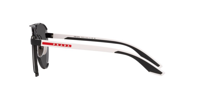 Sonnenbrillen Prada Linea Rossa PS 51YS (1BO06F) farbe nero opaco form aviator gläser grigio scuro