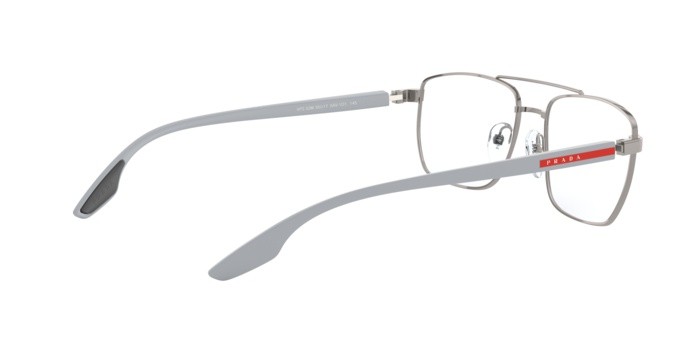 Brillen Prada Linea Rossa PS 53MV (5AV1O1) farbe gunmetal form unregelmäßig gläser demo lens
