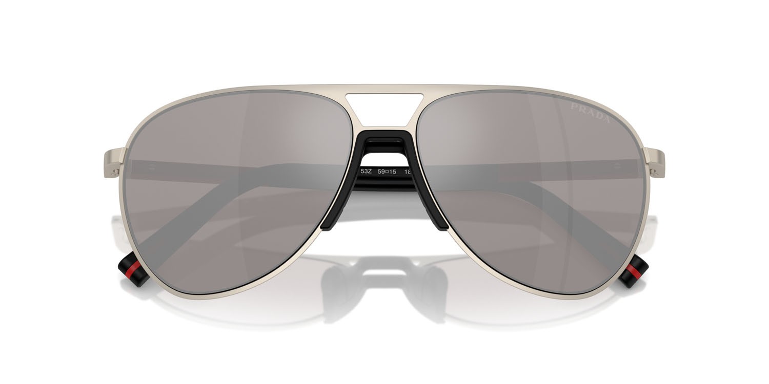 Sonnenbrillen Prada Linea Rossa PS 53ZS (18X80I) farbe champagne opaco form aviator 